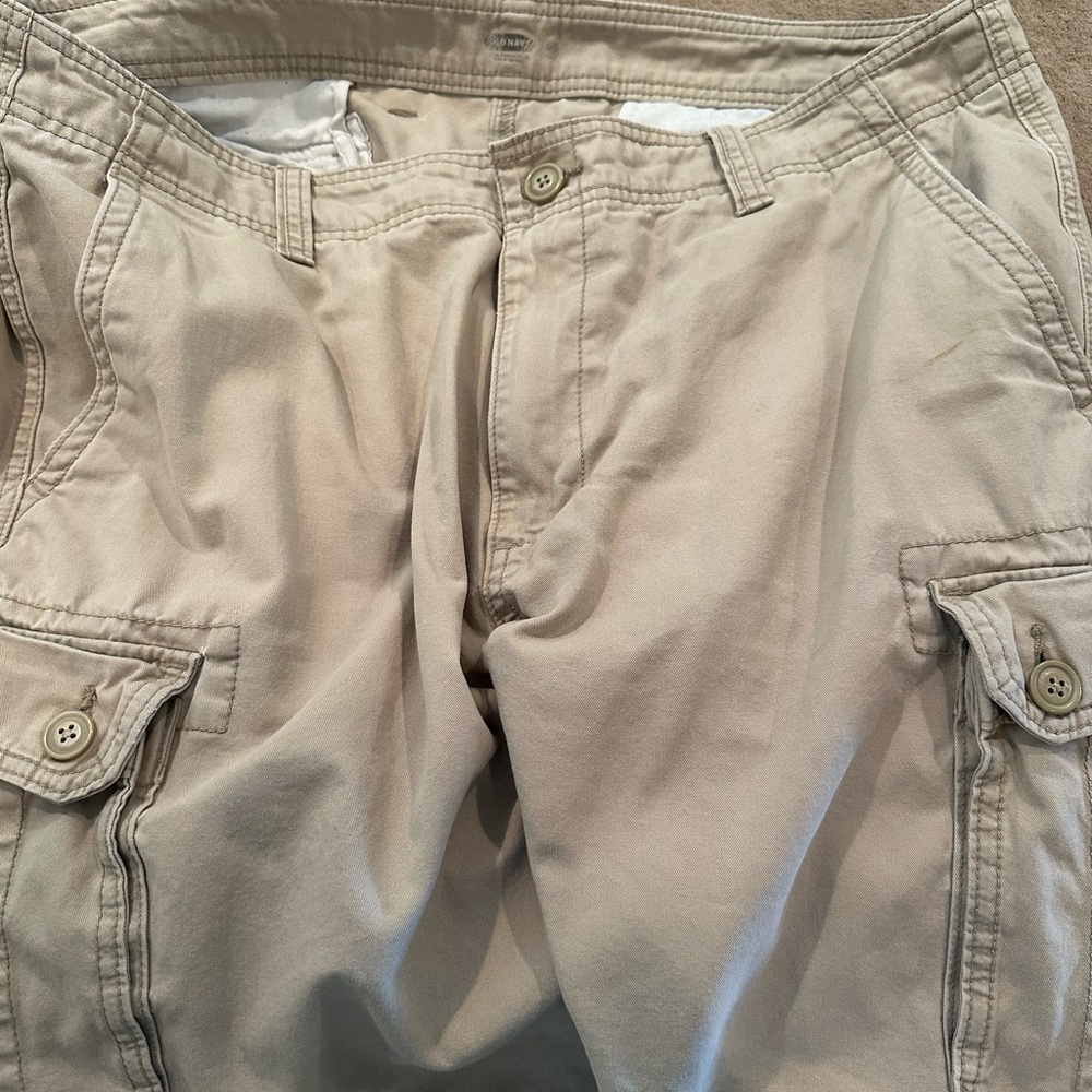 Old navy denim men shorts like new beige size 38